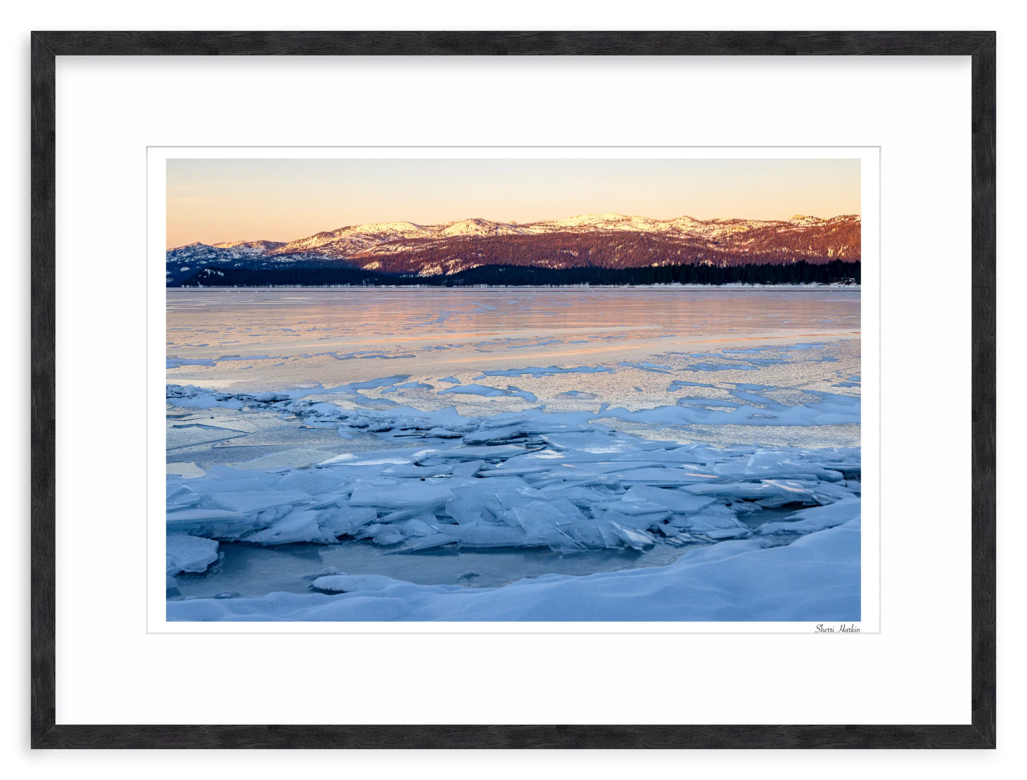 Ice on Frozen Payette Lake - Image 11