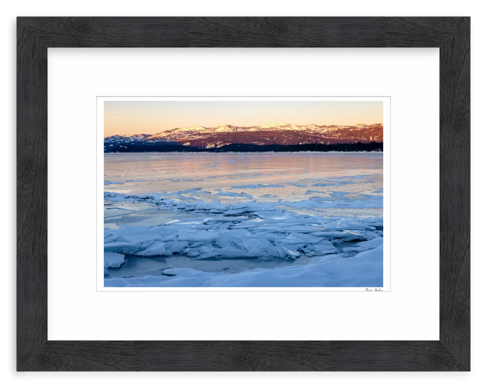 Ice on Frozen Payette Lake - Image 13