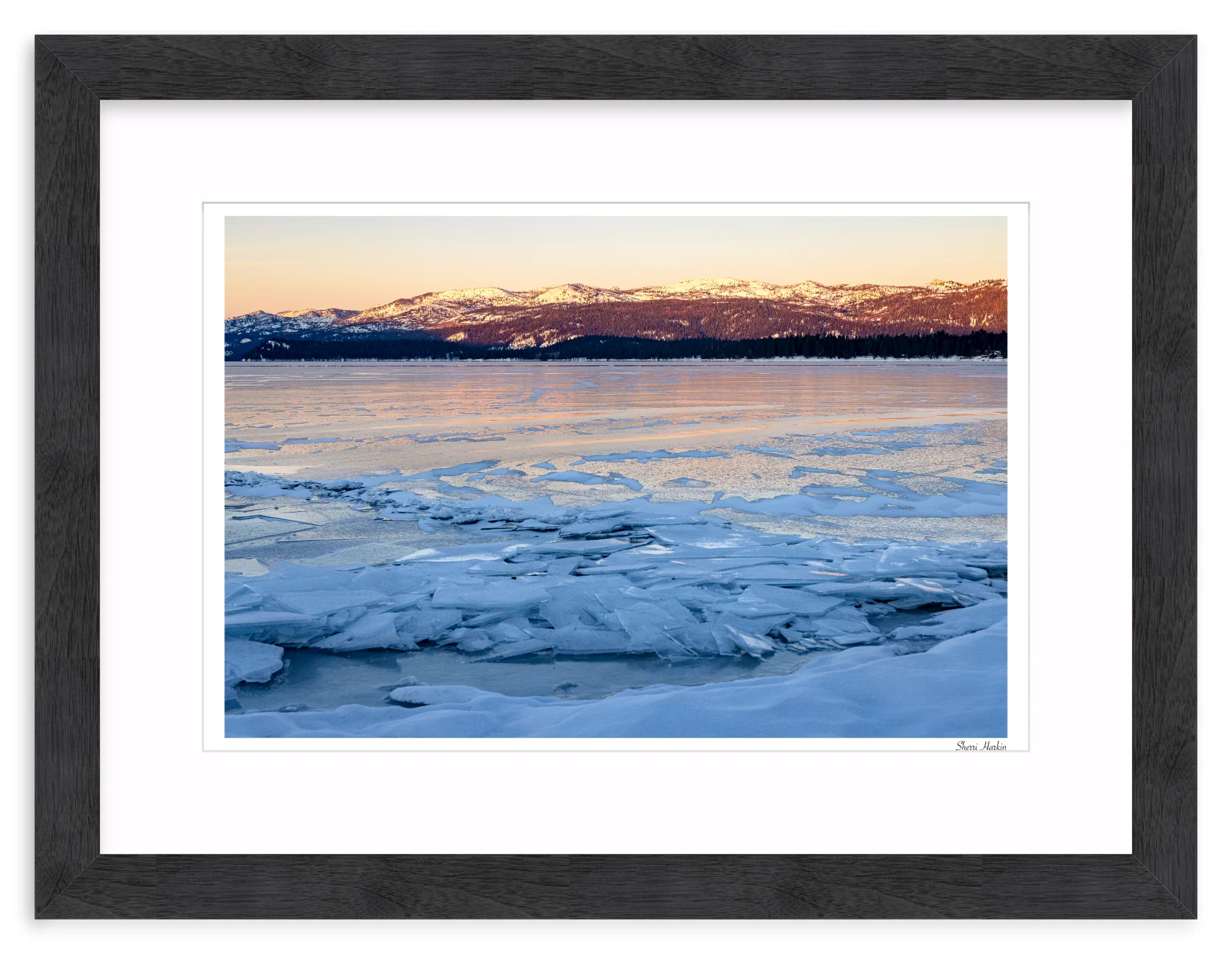 Ice on Frozen Payette Lake - Image 14
