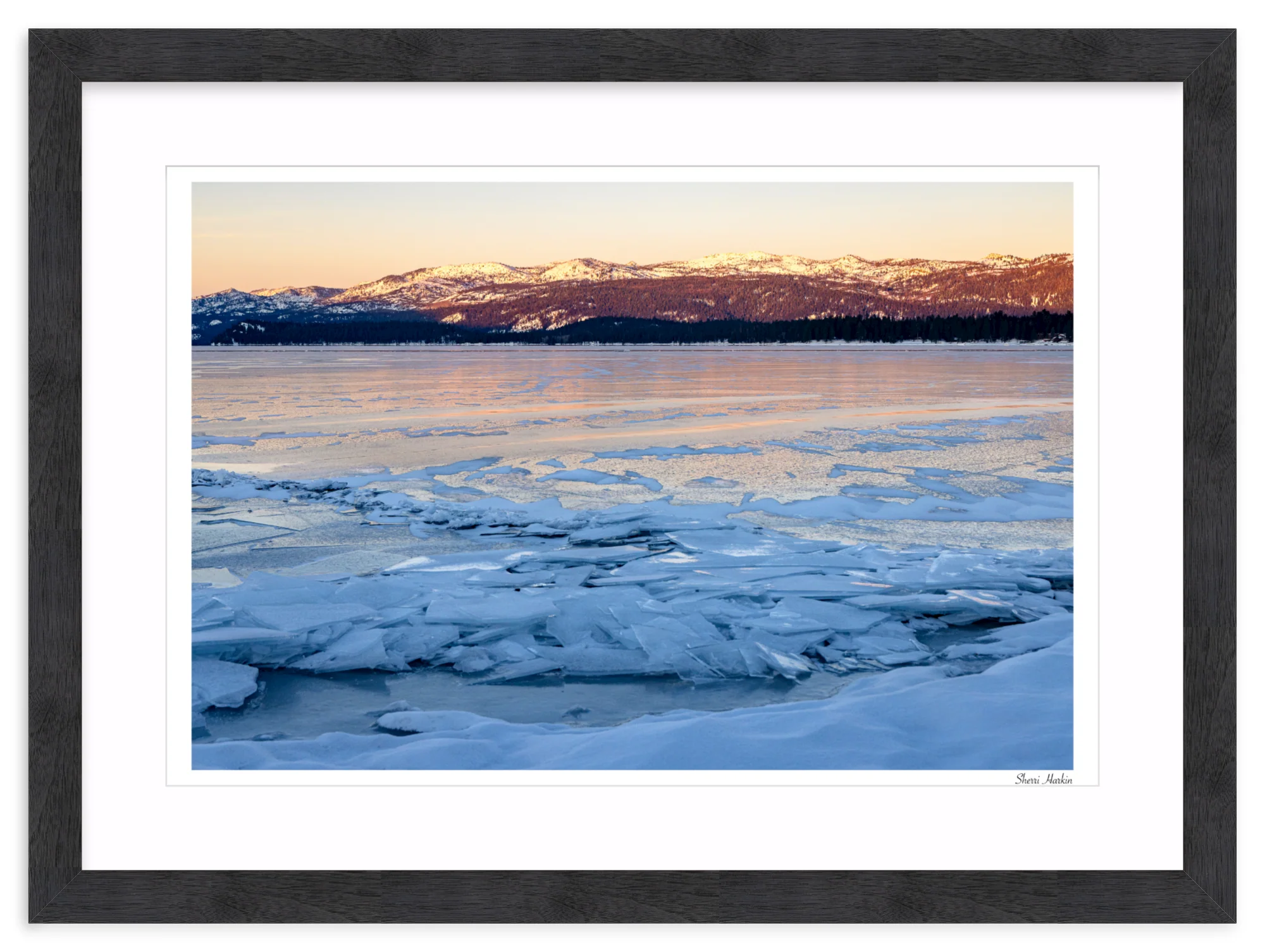 Ice on Frozen Payette Lake - Image 15