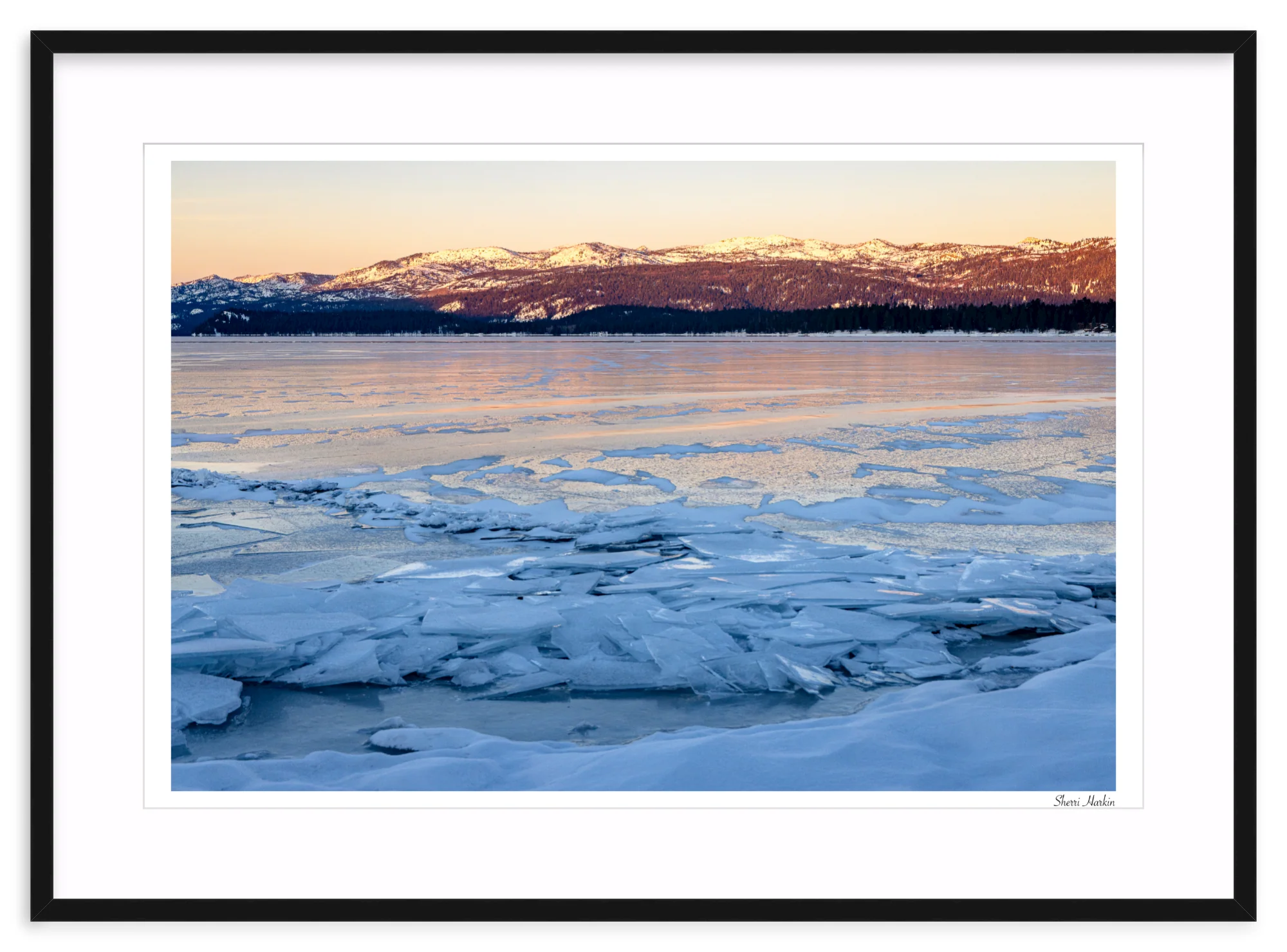 Ice on Frozen Payette Lake - Image 3