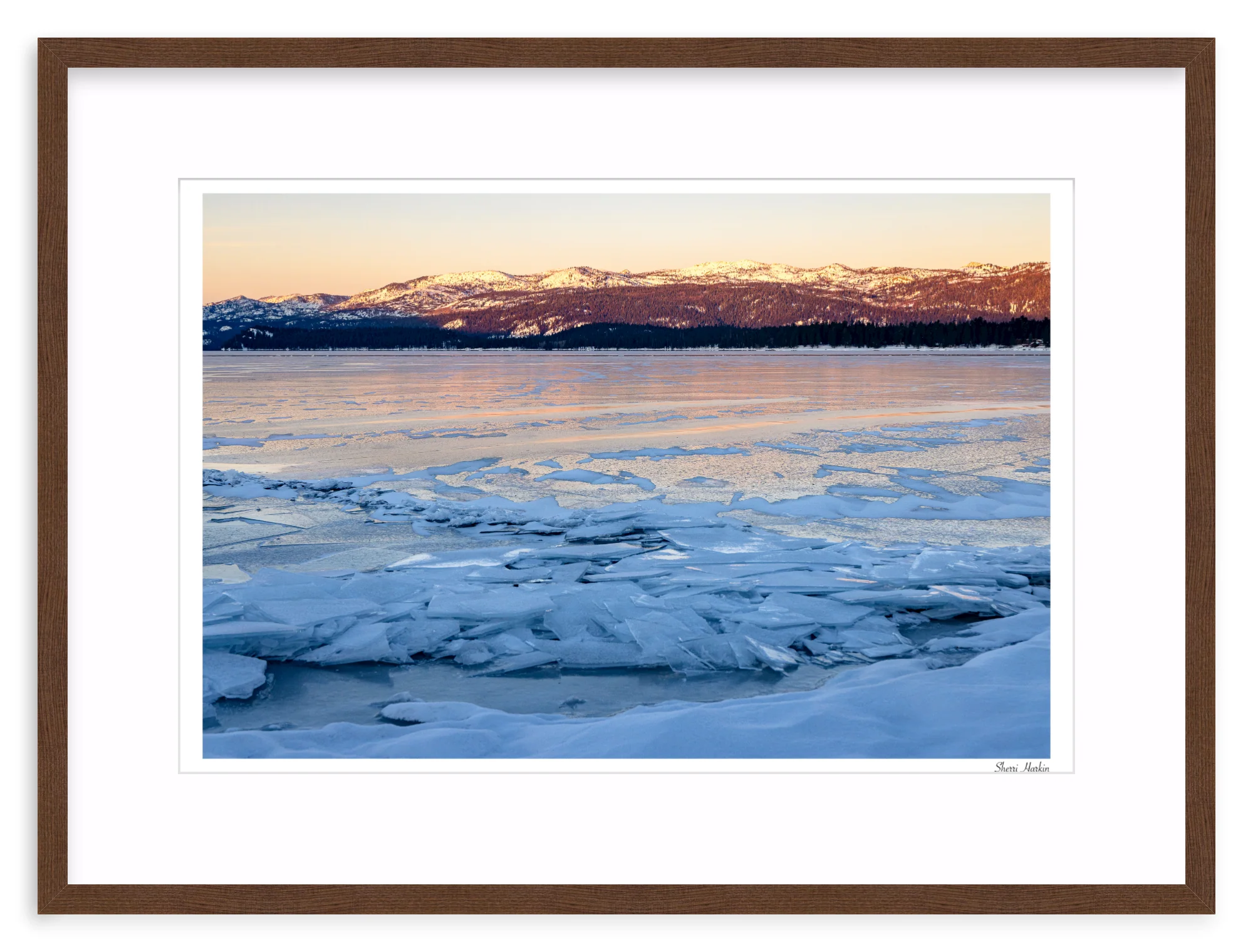 Ice on Frozen Payette Lake - Image 5