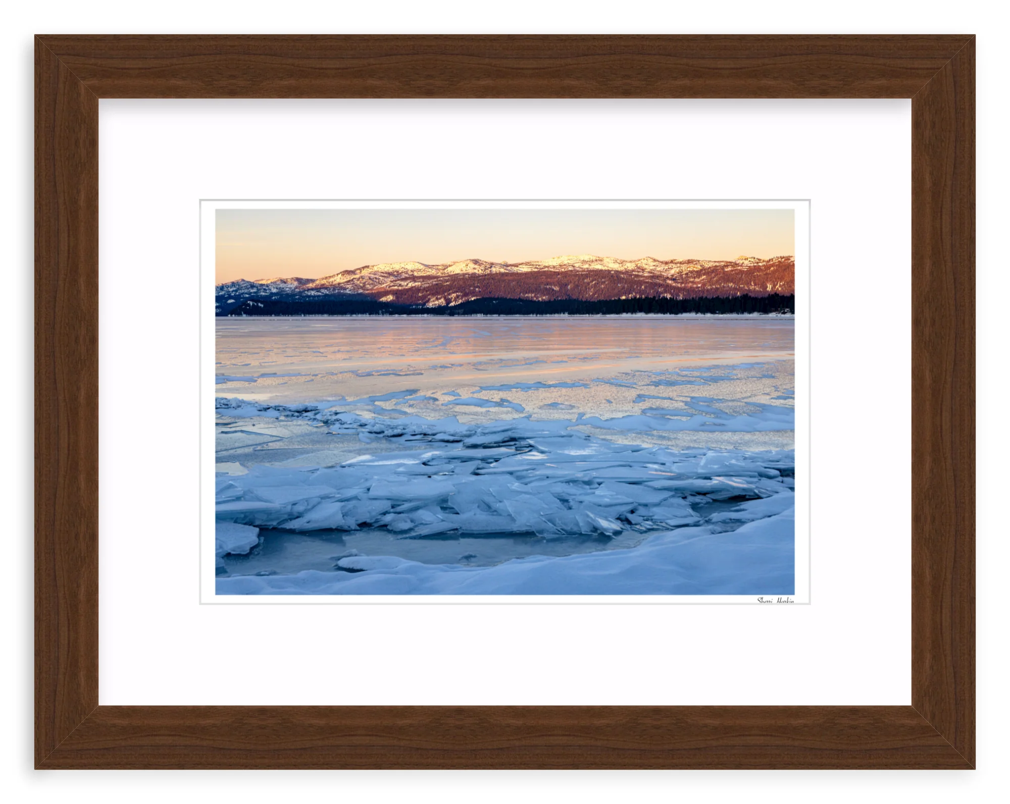 Ice on Frozen Payette Lake - Image 7