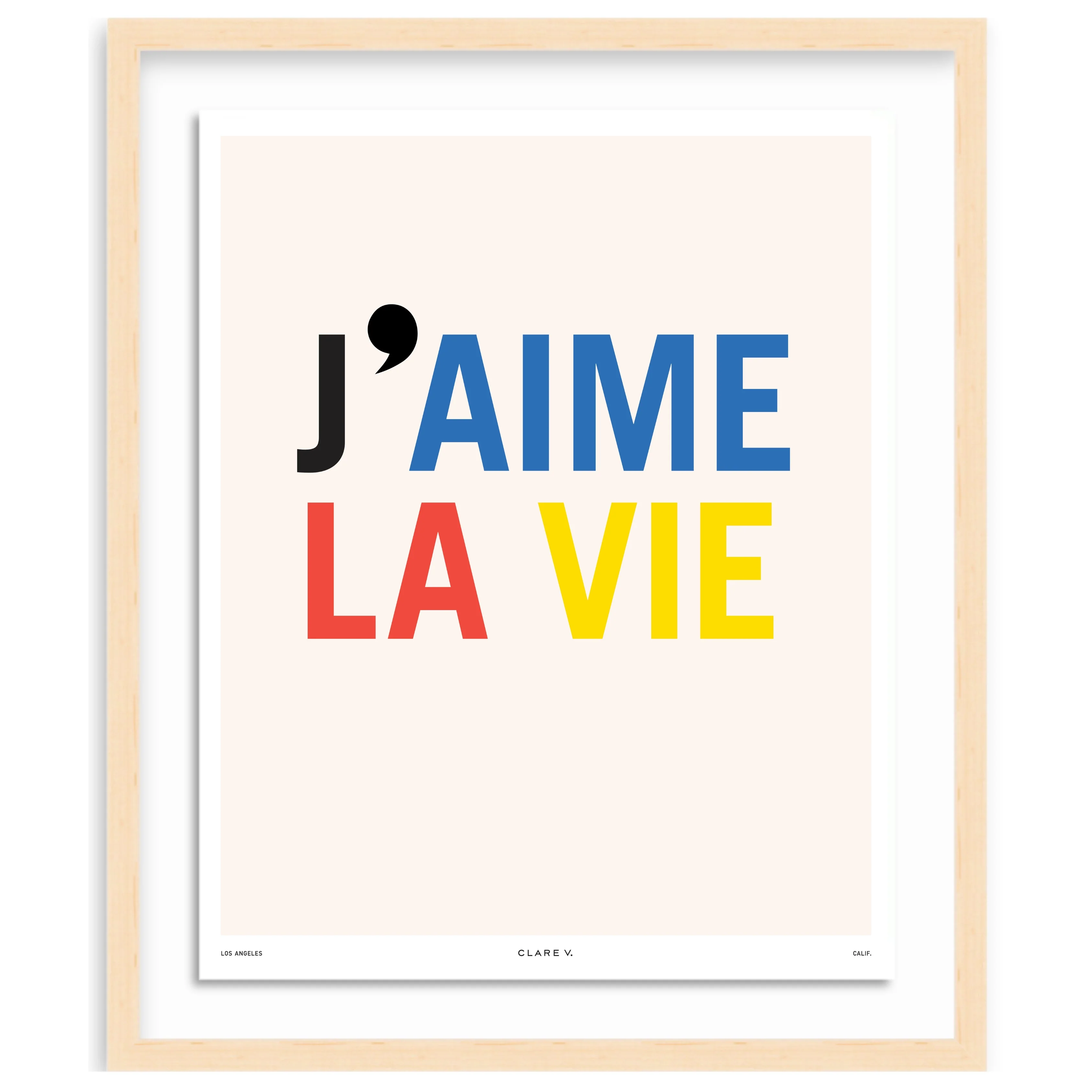 J'aime La Vie Art Print - Image 3
