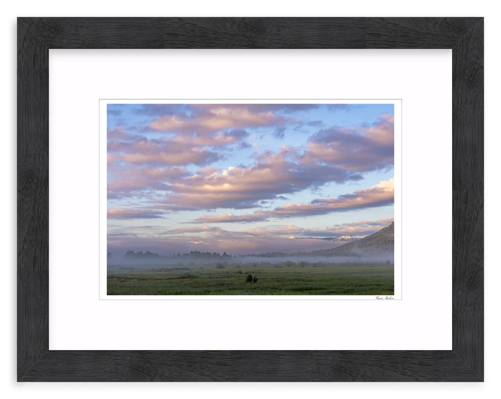 Pink Clouds Over Meadow - Image 13