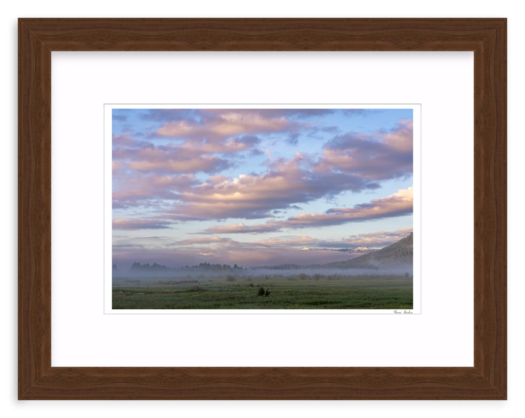 Pink Clouds Over Meadow - Image 7