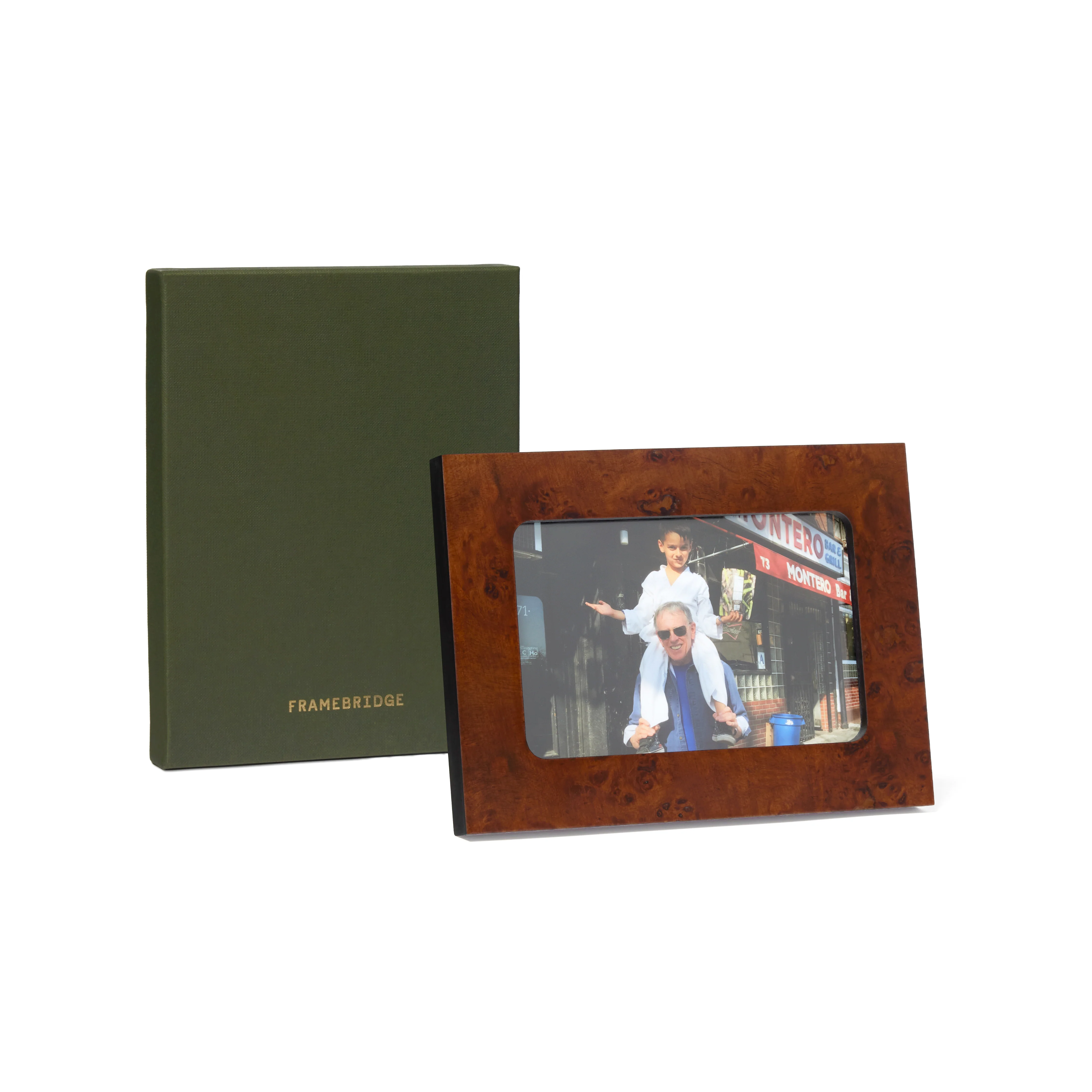 Wide Burl Wood Frame: 5.5x7.5 - Image 2